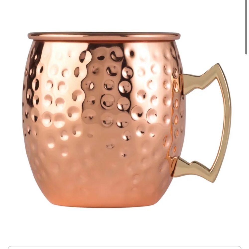 Arcoroc FK368 16 oz Moscow Mule Cup - Stainless Steel/Hammered Copper Finish - Picture 3 of 9